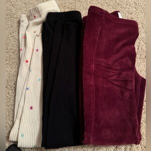 Girls size small winter leggings bundle